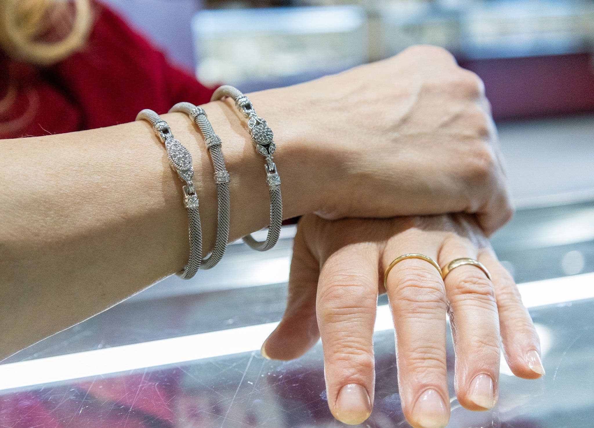 Diamond bangles